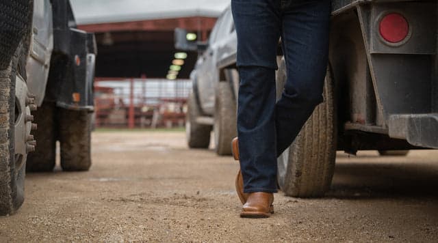 Men's Jeans Closeup