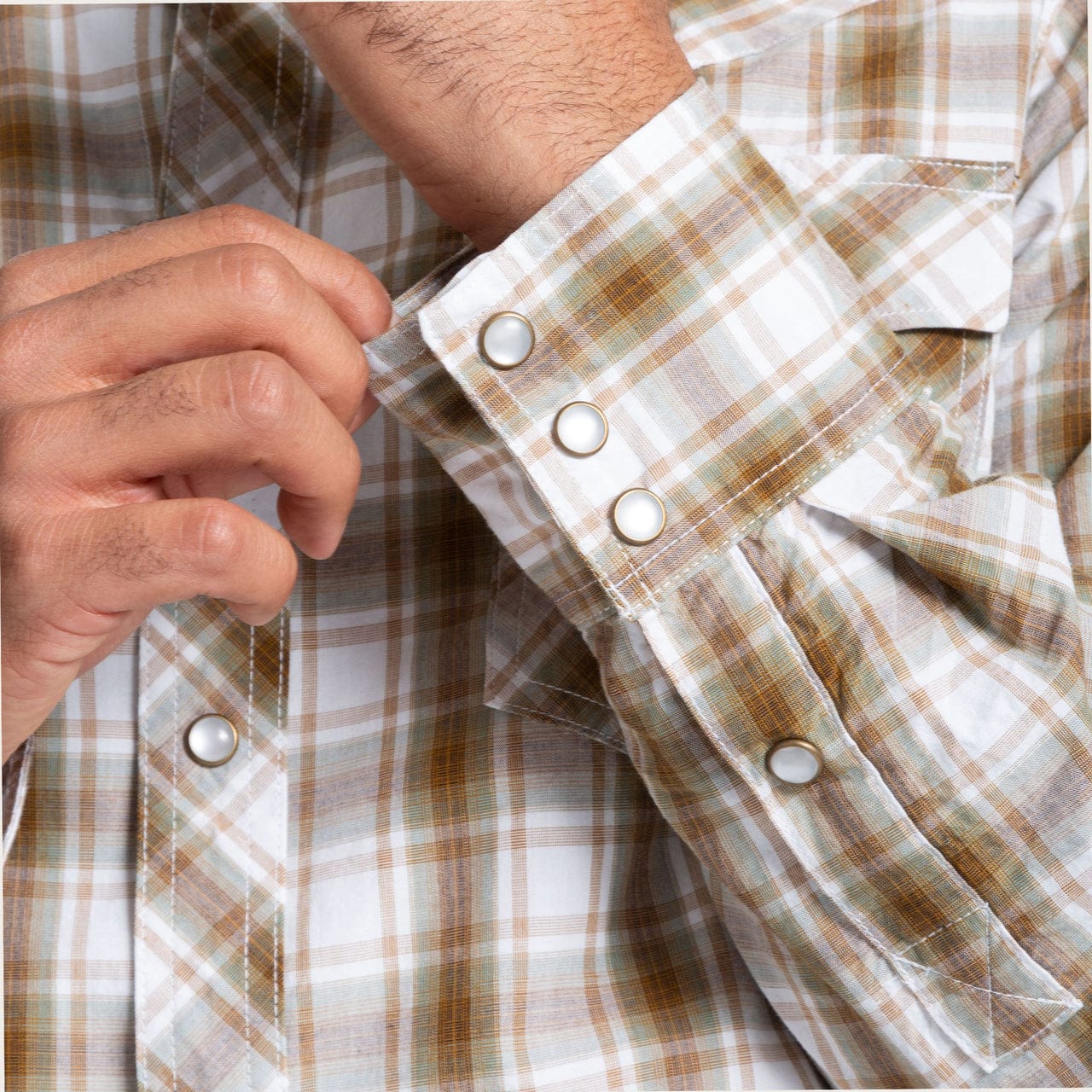 Golden Brown Plaid