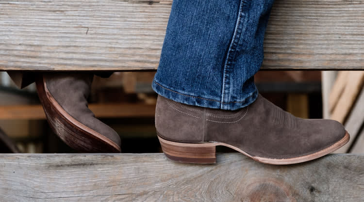 Men's Suede Cowboy Boots | The Johnny - Tecovas