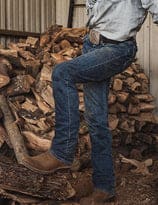 Men's Ostrich Roper Boots - Full Quill Ostrich Skin Leather | The Duke