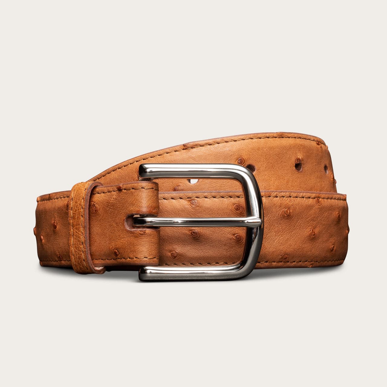 ostrich belt buckle