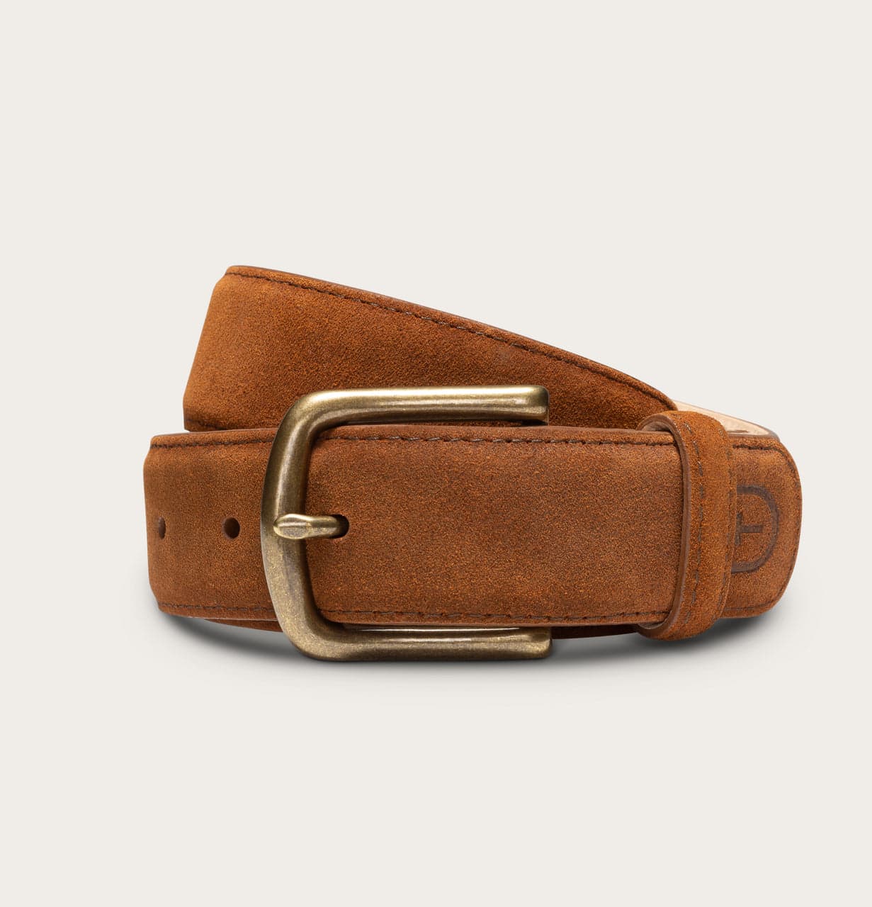 suede tan belt