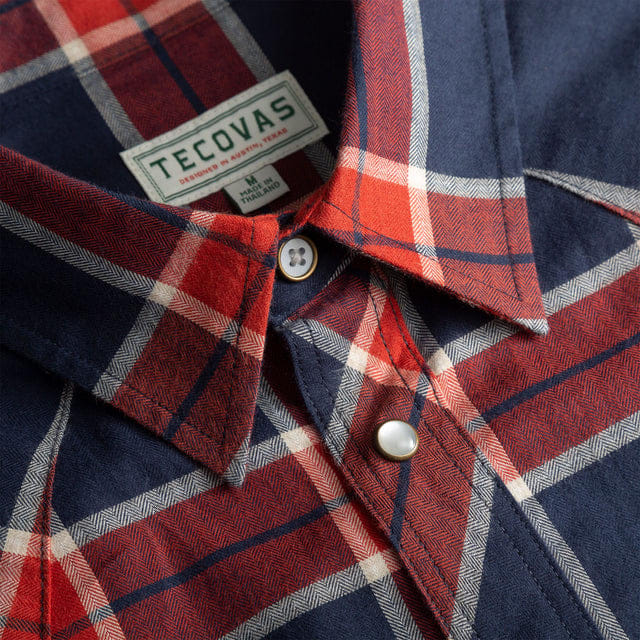 Crimson Navy Plaid