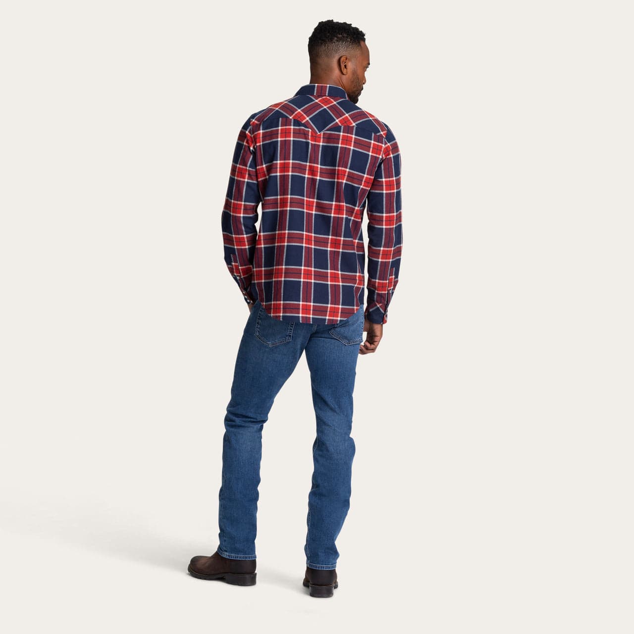Crimson Navy Plaid