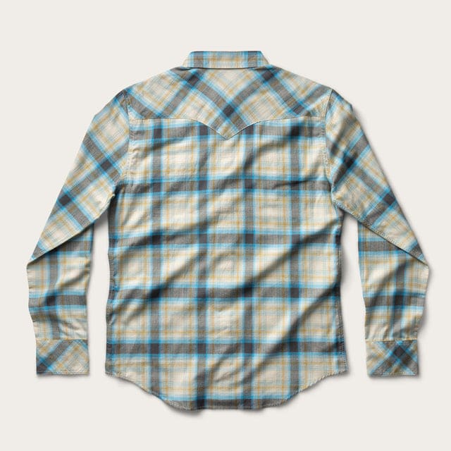 Golden Blue Plaid