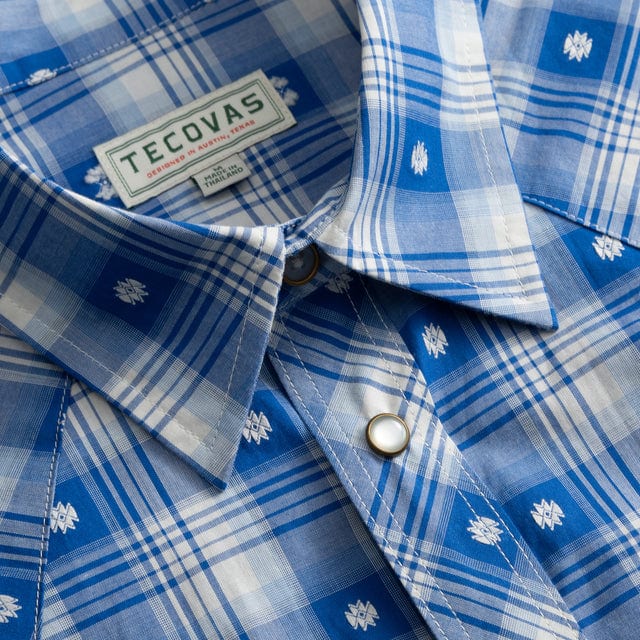 Blue White Plaid
