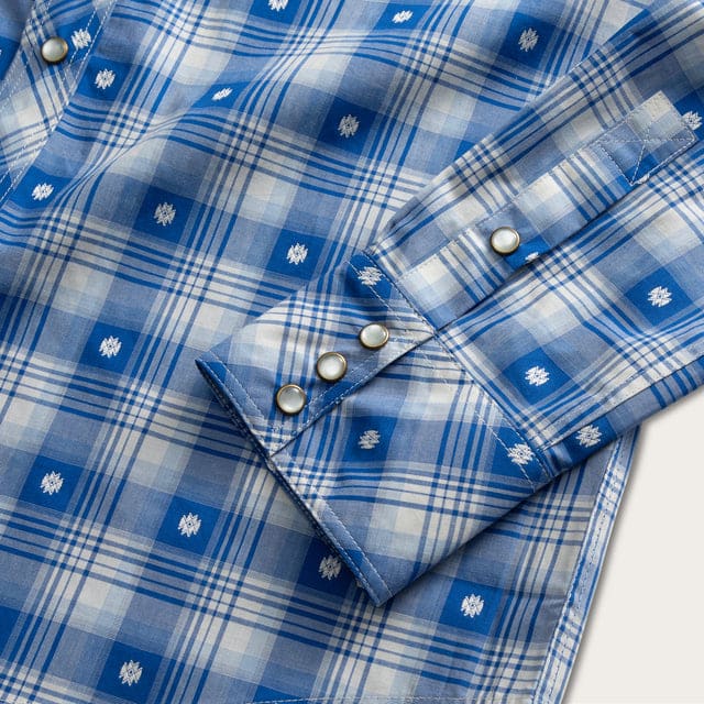 Blue White Plaid