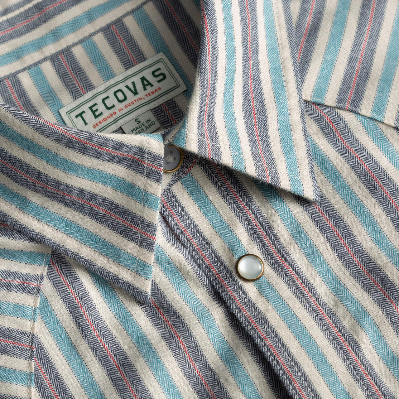 Washed Blue Stripe
