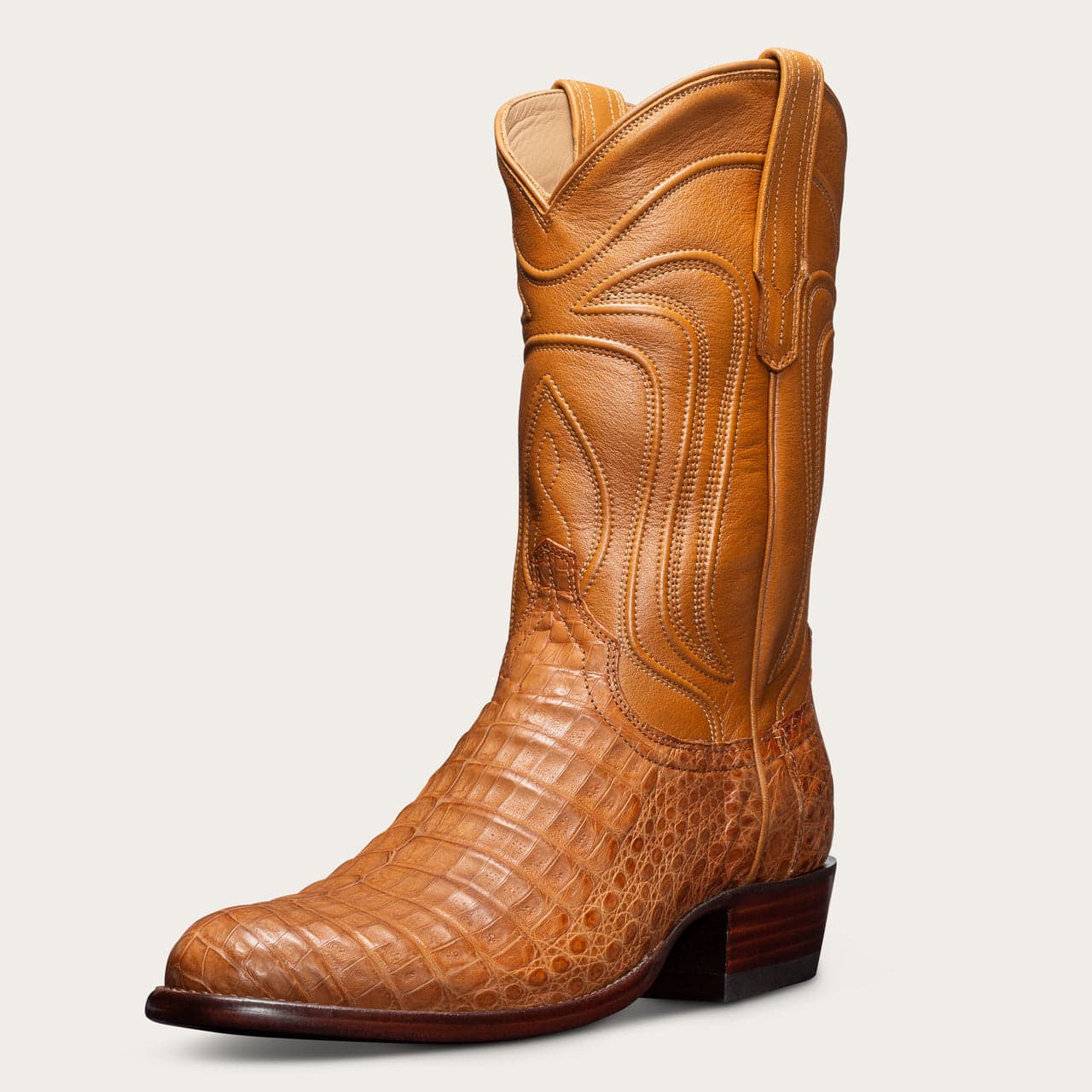 pecan caiman boots