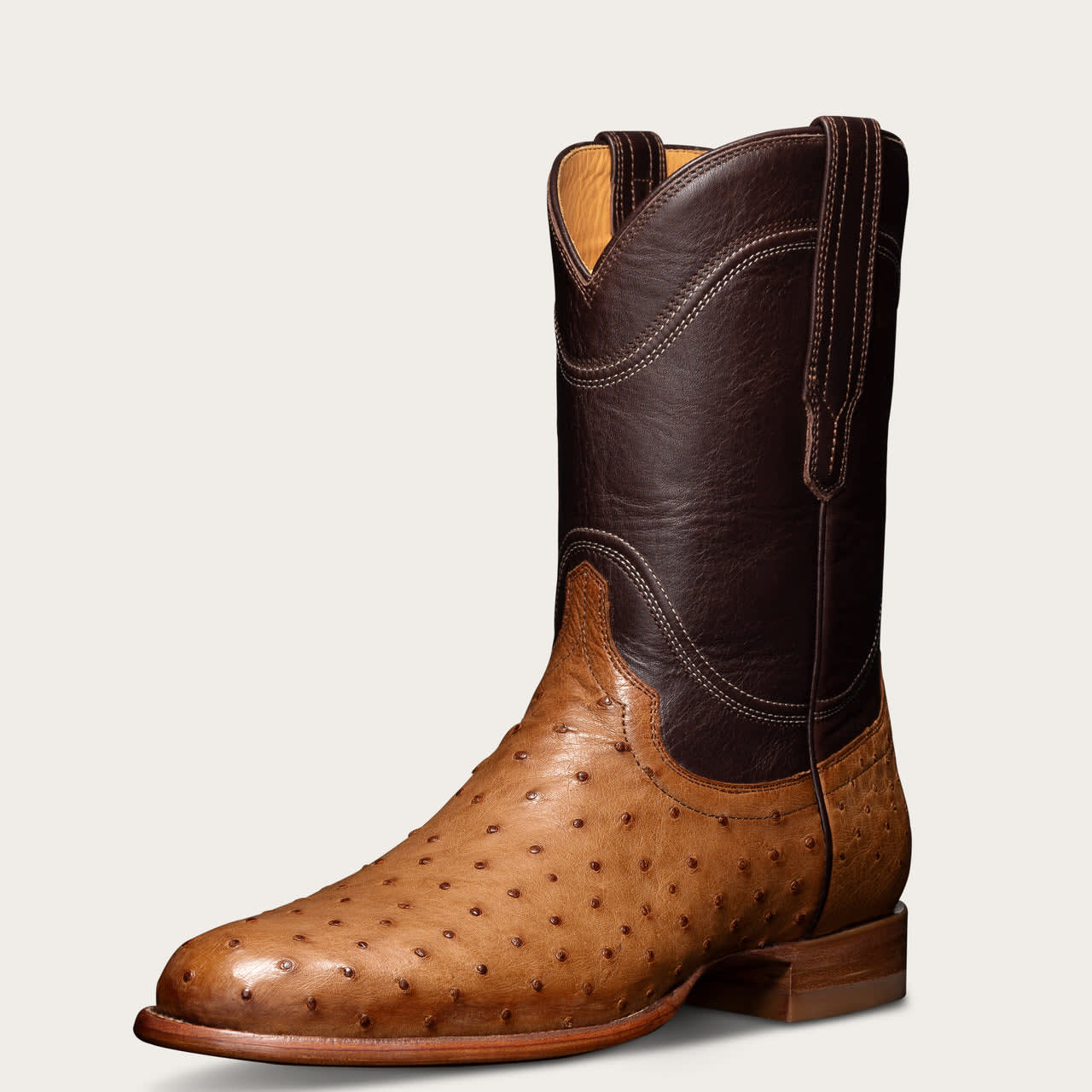 ostrich roper boots