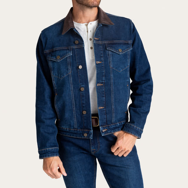 Denim Trucker Jacket - Men's Western Jean Jacket | Tecovas