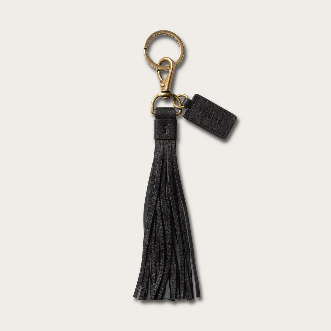 leather fringe keychain