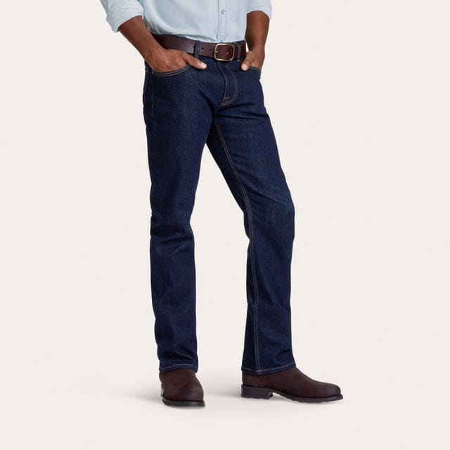 Men's Straight Leg Bootcut Denim Work Jeans | Tecovas