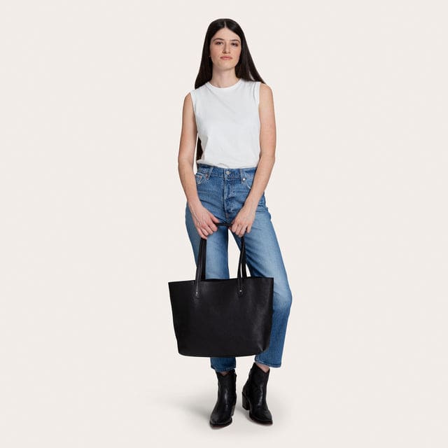 Leather Open Top Tote - Everyday Tote Bag | Tecovas