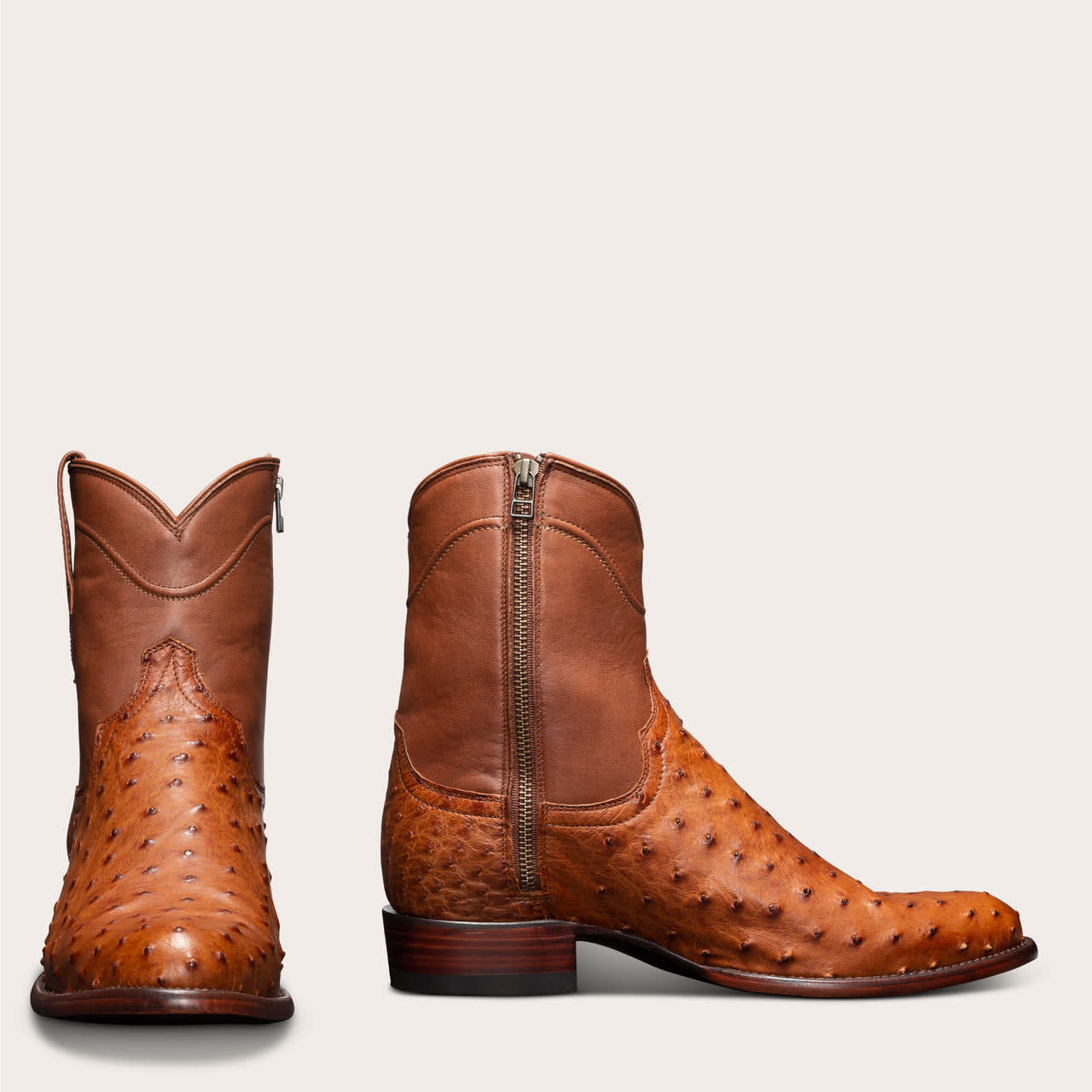 mens ostrich skin cowboy boots